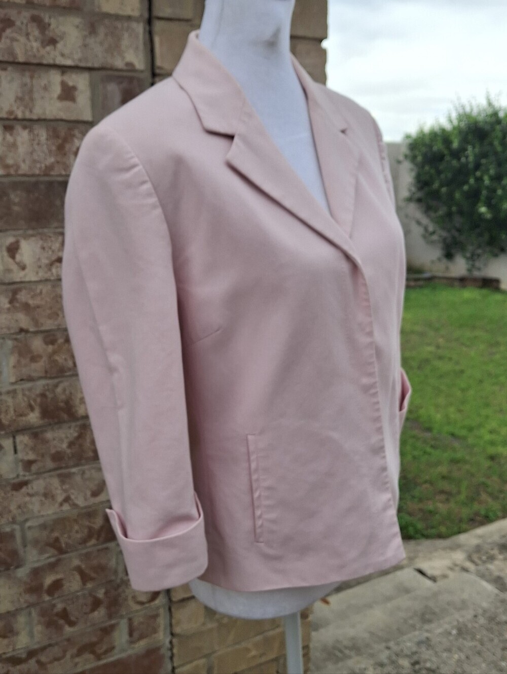Carlisle Vintage Blush Pink Pant Suit Set– Blazer & Wide Leg Pants Women Size 6 - Picture 5 of 16